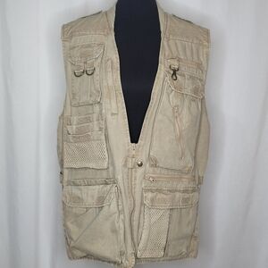 Eddie Bauer Vintage Cotton Canvas Heritage Utility Vest - Size M